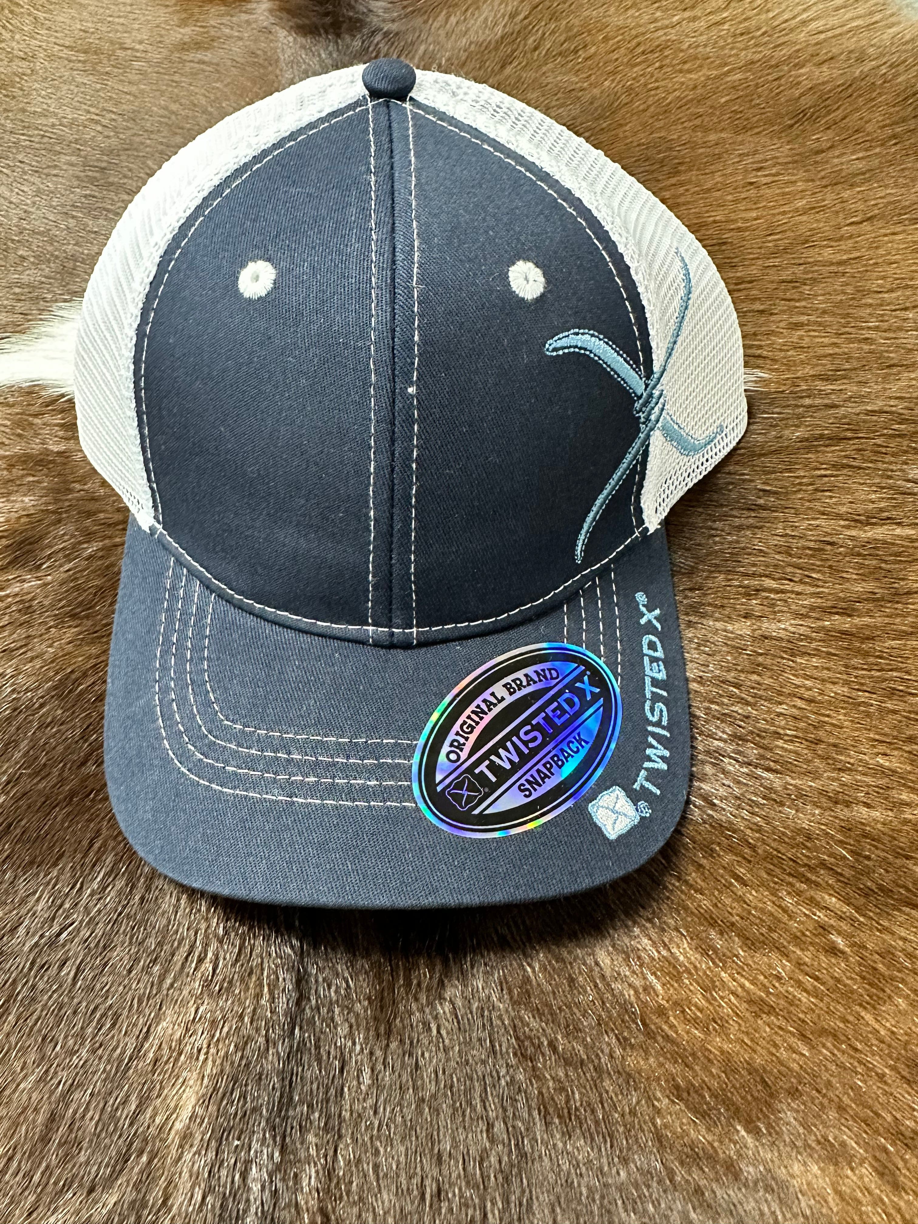 Twisted X Navy Blue Men's Ball Cap - Comfortable Adjustable Baseball Hat for Outdoor Activities, Sports & Casual Wear