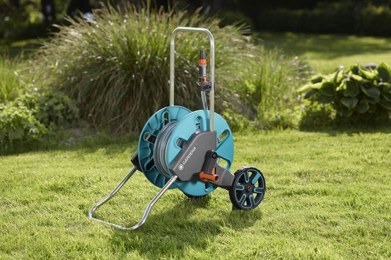 Gardena Hose Trolley CleverRoll M 18511 - 20m Retractable Garden Hose Reel with Automatic Rewind for Easy Watering - Perfect for Lawn Care, Garden Irrigation & Outdoor Cleaning