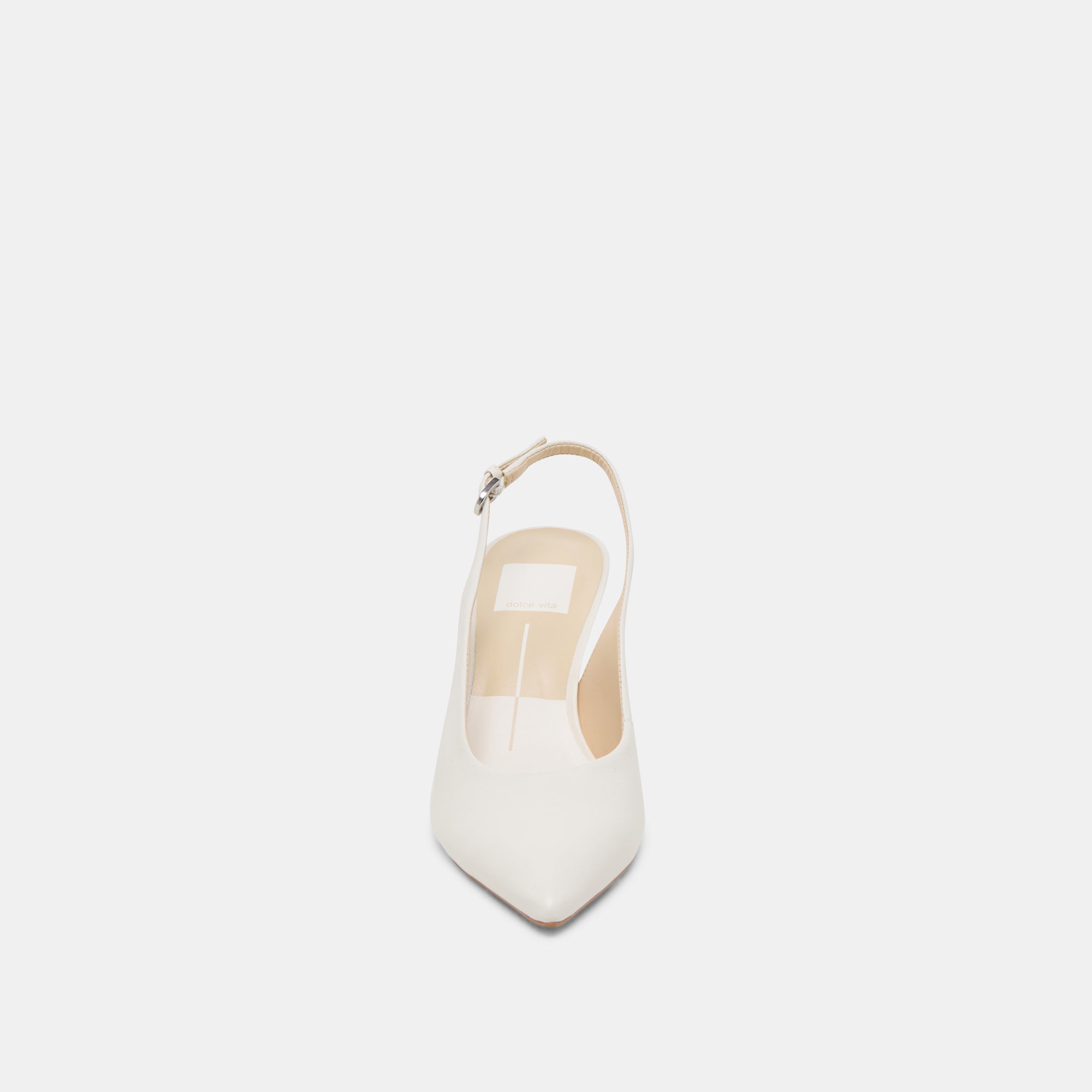 ELASI Women's White Leather Heels - Comfortable High Heels for Party, Wedding & Evening Events - Stylish Dress Shoes for Women