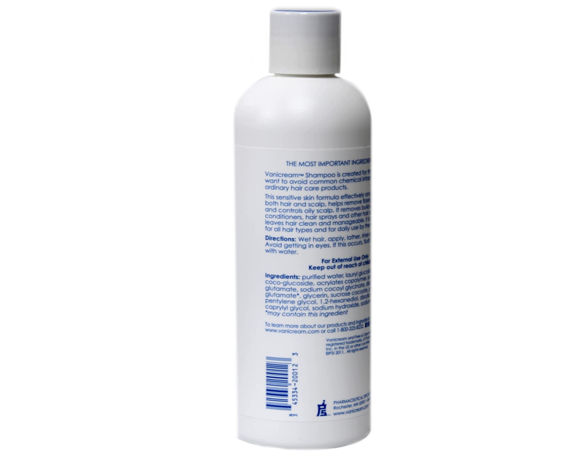 Free & Clear Sensitive Skin Shampoo 12 oz (Pack of 12) - Hypoallergenic, Fragrance-Free & Gentle for Daily Use - Ideal for Sensitive Scalp, Eczema & Dermatitis Care