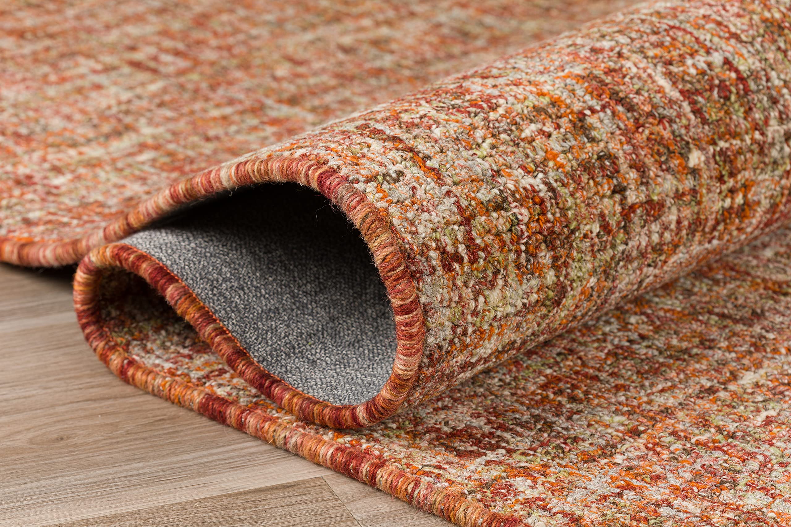 Addison Rugs Winslow AWN31 Spice 9’ x 13’ Rectangle Soft Wool Blend Area Rug - Handmade Durable Floor Covering for Bedroom, Living Room, Dining Room | Cozy Home Decor & Perfect for High Traffic Areas