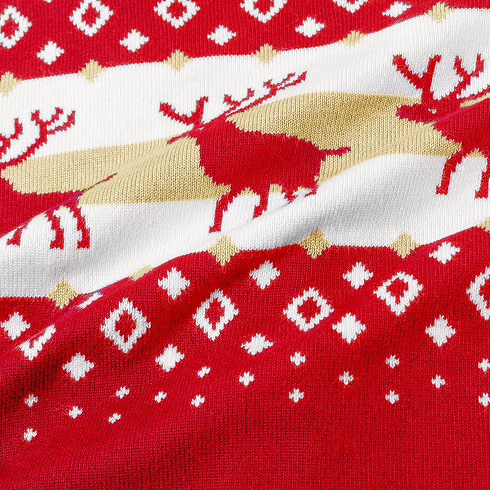 Christmas Reindeer Button-Up Cardigan Sweater for Kids Ages 2-7 | Cozy Holiday Pullover for Family Photos & Winter Celebrations