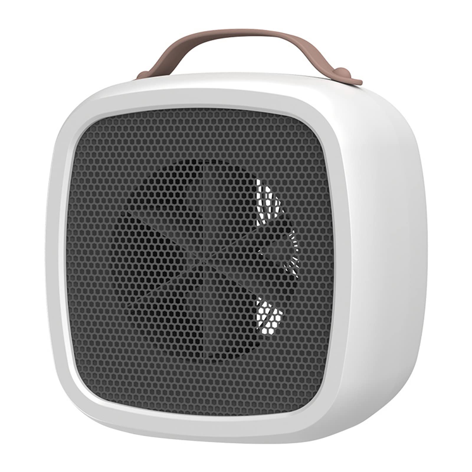 Mini Desktop Heater - Portable Quiet Space Heater with Constant Temperature, 10.1x14.1x14.2cm - Perfect for Office, Home, Bedroom & Tabletop Use (White, US Plug 110V) - Stay Warm While Working, Reading or Relaxing Indoors