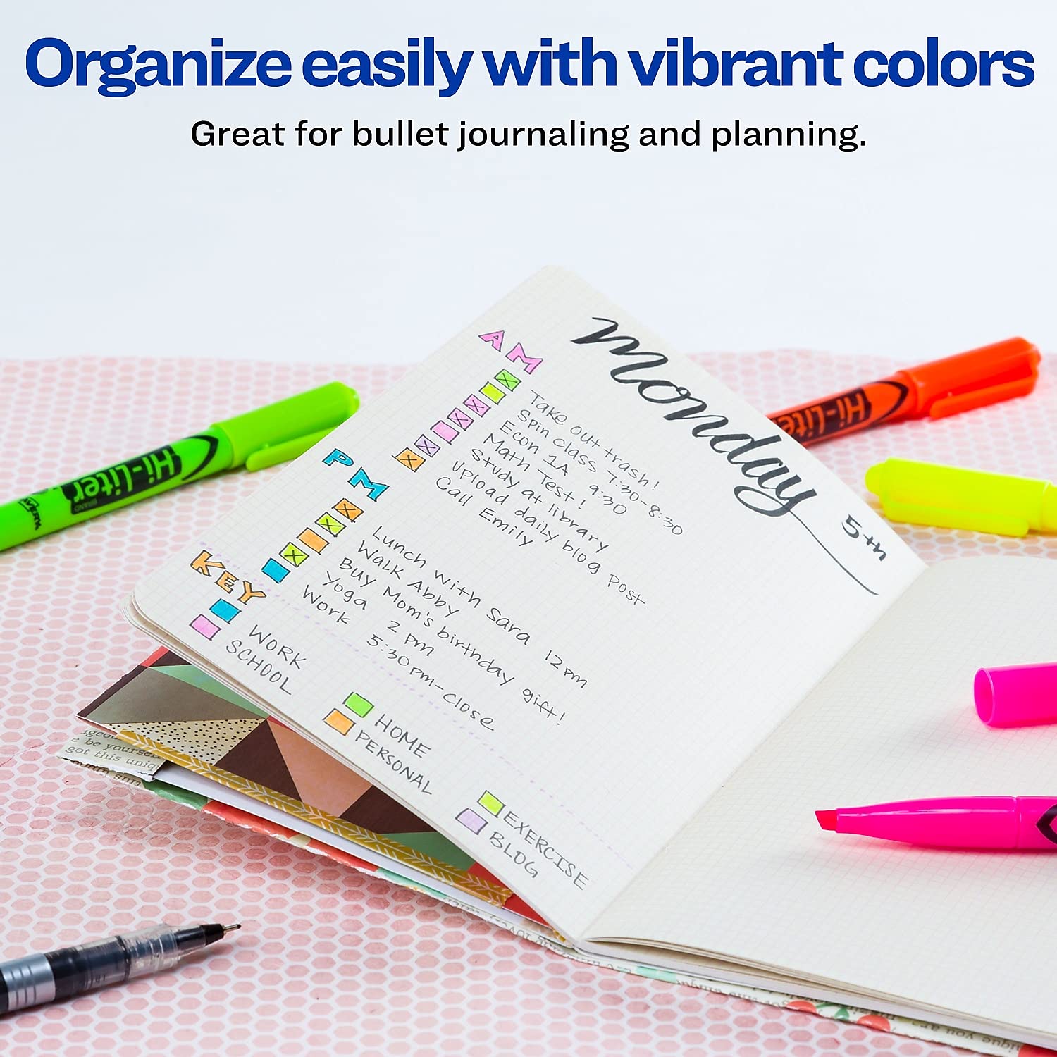 Avery Chisel Point Fluorescent Pink Highlighter Pen - 12 Pack (1 DZ) - Durable Plastic Tip, Washable Ink, ACMI Certified - Perfect for Office, School, Note-Taking & Book Marking