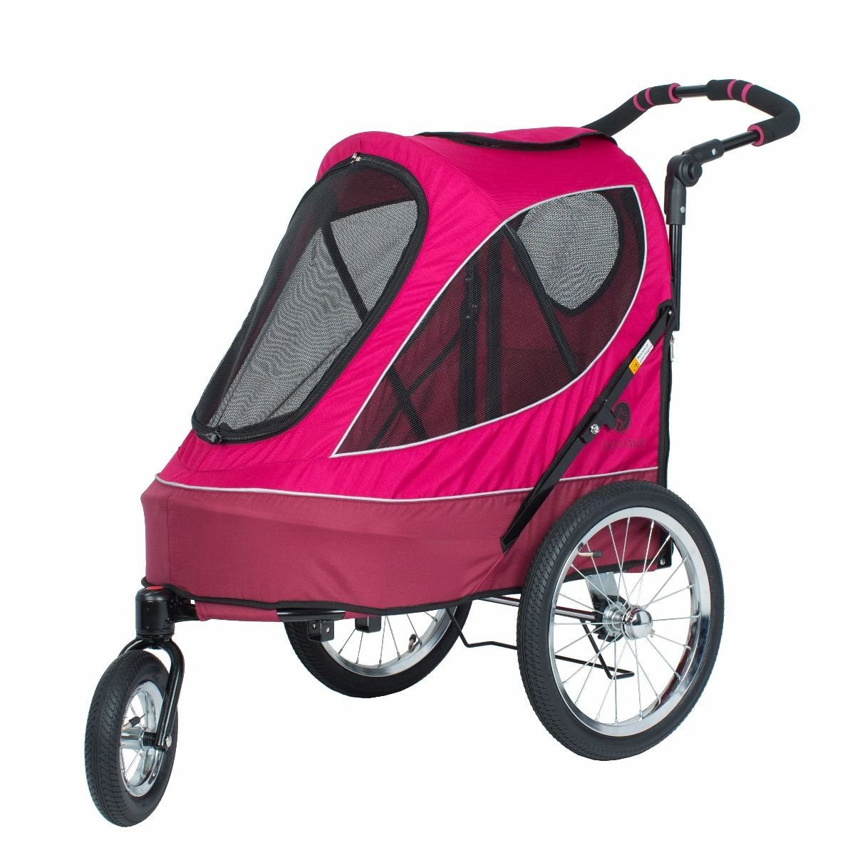 Petique All Terrain Jogger Pet Stroller - Blazin' Berry Color, One Size (JG01100103) | Perfect for Outdoor Adventures, Jogging, and Senior Pets
