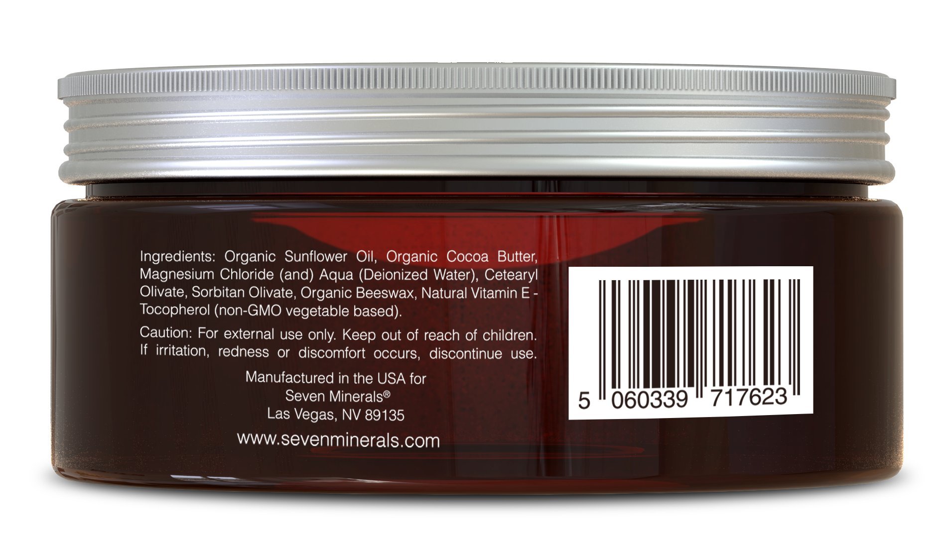 Natural Magnesium Cream & Castor Oil for Muscle Relief & Hair Growth