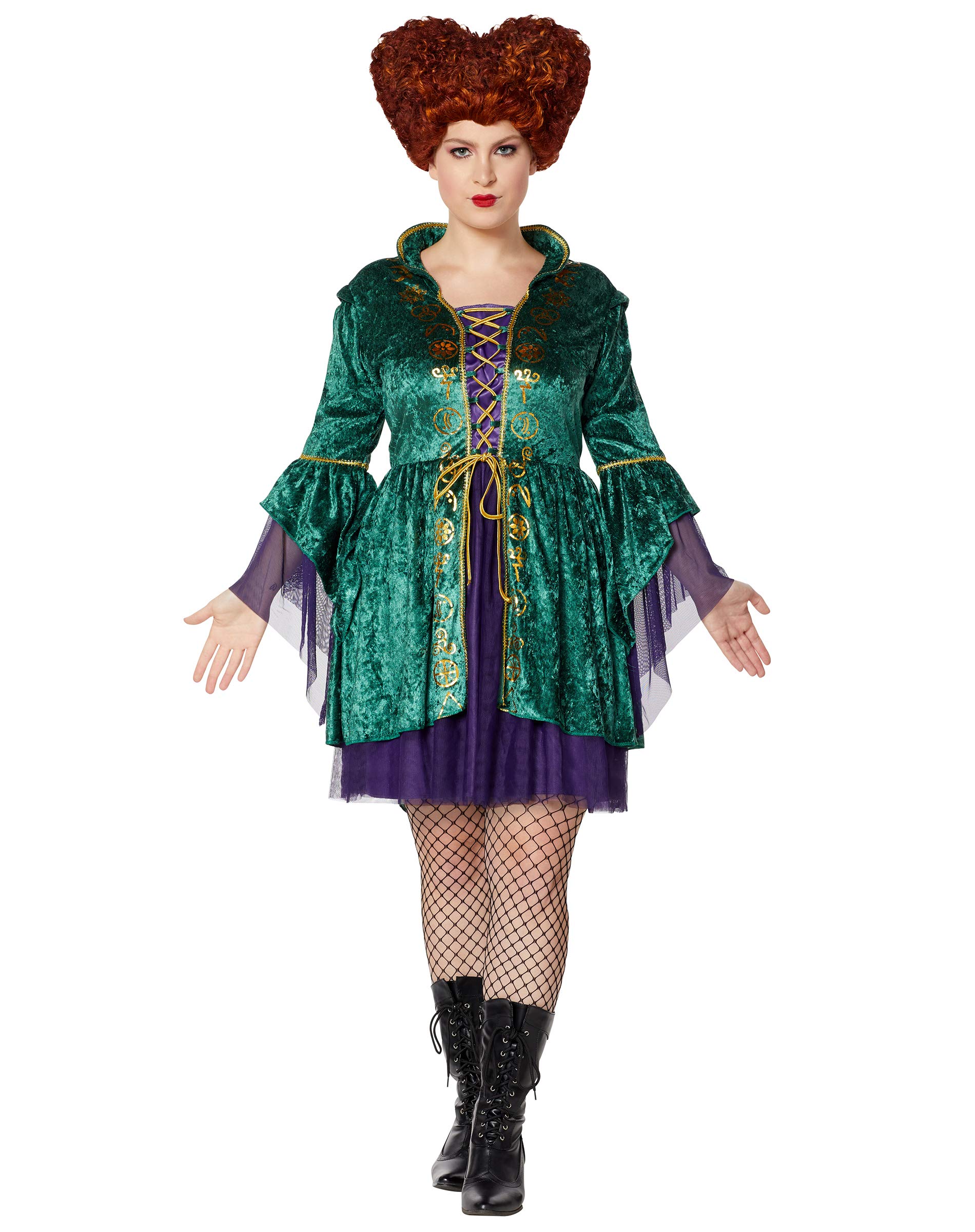 Hocus Pocus Winifred Sanderson Dress - Adult Witch Costume for Halloween & Cosplay
