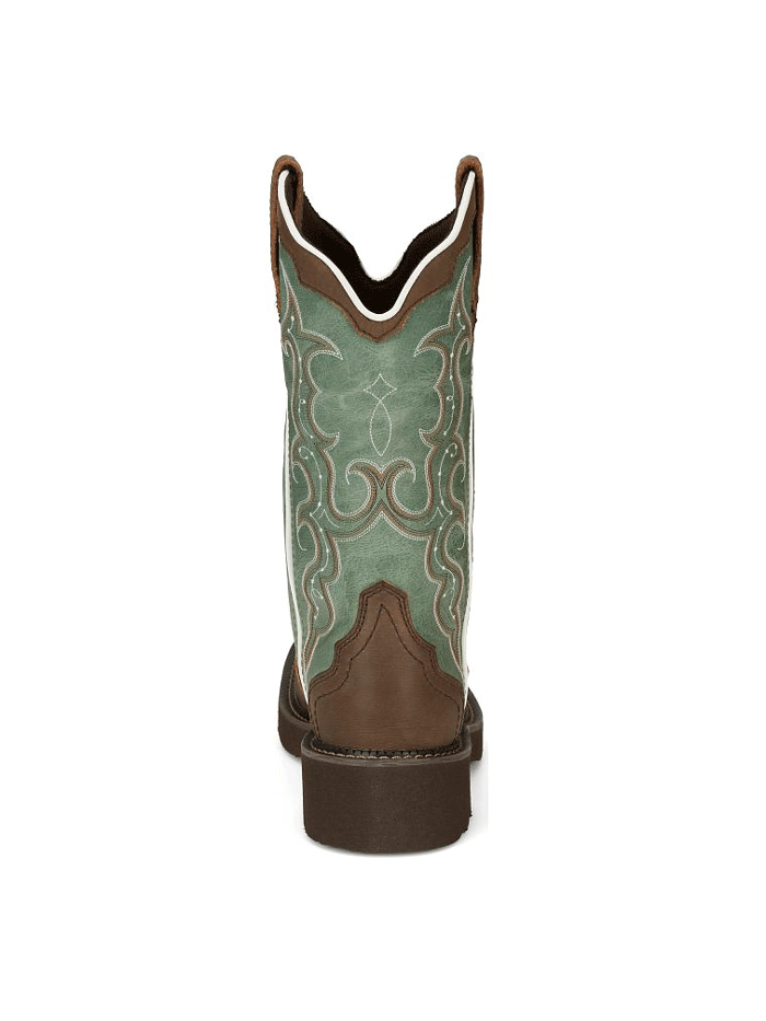 Justin GY2904 Women's RAYA Distressed Brown Water Buffalo Western Boots - Perfect for Country Dancing, Rodeos & Western Fashion