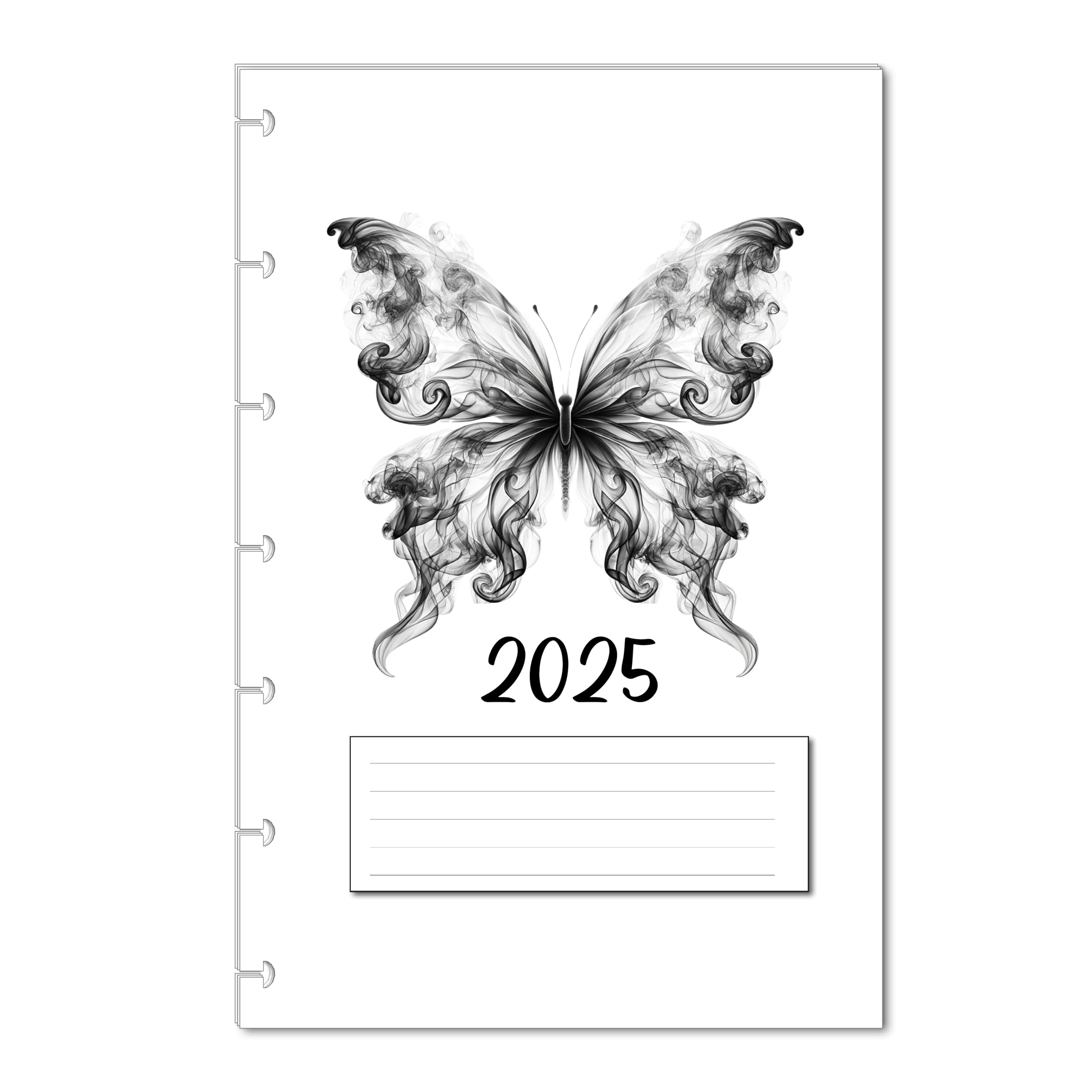 2025 Monthly Planner Refills for 7-Disc Mini Happy Planners & NOTIQ Mini Capsule (S6) - 4.5