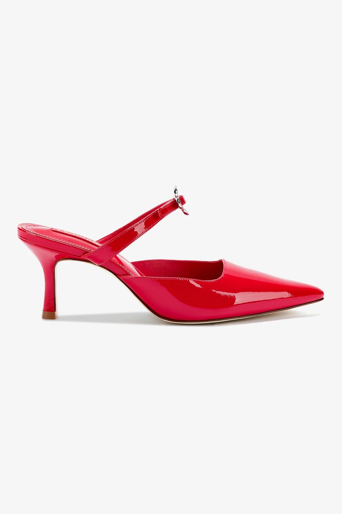 Scarlet Patent Leather Daisy Pump - Women's Fashion High Heels for Parties, Weddings & Special Occasions