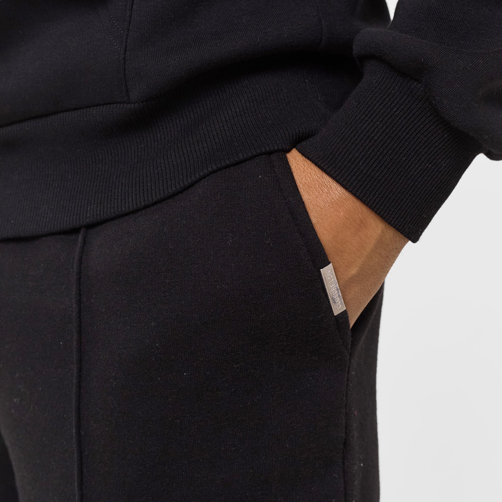 Black Pleated Core Shorts for Women - High Waisted Workout Shorts with Pockets for Running, Yoga & Gym
