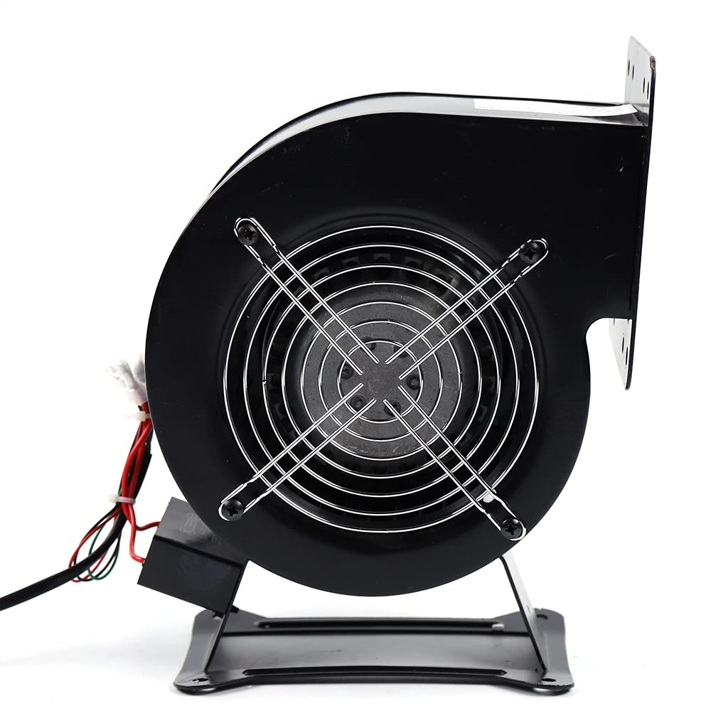 110V 120W High Pressure Centrifugal Blower Fan for Outdoor Wood Furnace & Boiler - 196CFM Airflow, 2600 RPM, Durable Flange Design - Perfect for Heating Systems, Workshop Ventilation, and Industrial Air Circulation