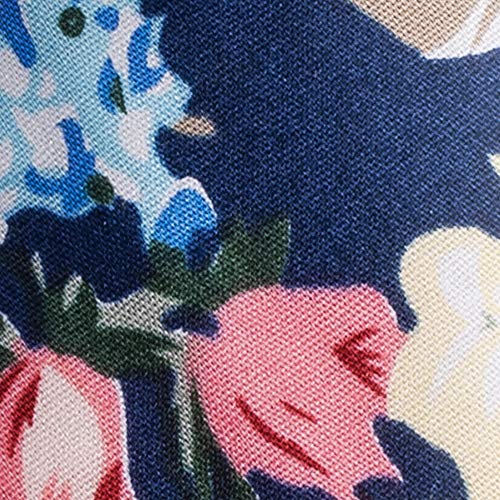 Floral - Navy, Baby Blue & Pink