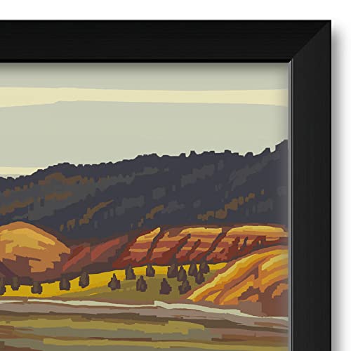 Michigan Wooden Boat Lake Framed Art Print 20x26 - Paul A. Lanquist Travel Artwork - Perfect for Lake House, Cabin, or Office Wall Decor
