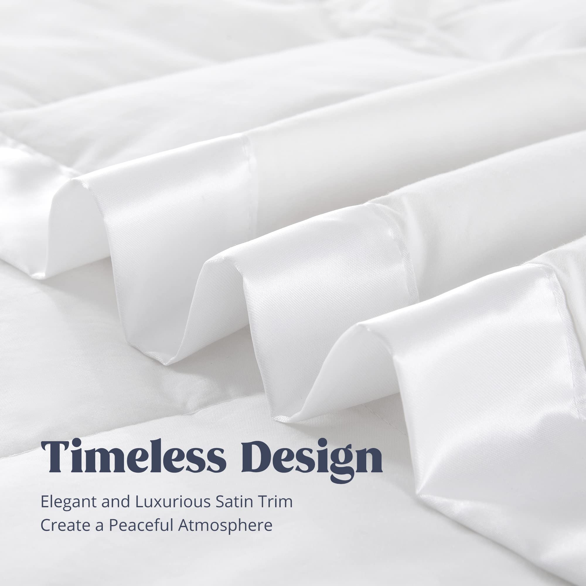 Premium Queen Size Feather Down Pillows & Down Comforter Set - Ultra Soft & Hypoallergenic for Luxurious Bedroom Comfort