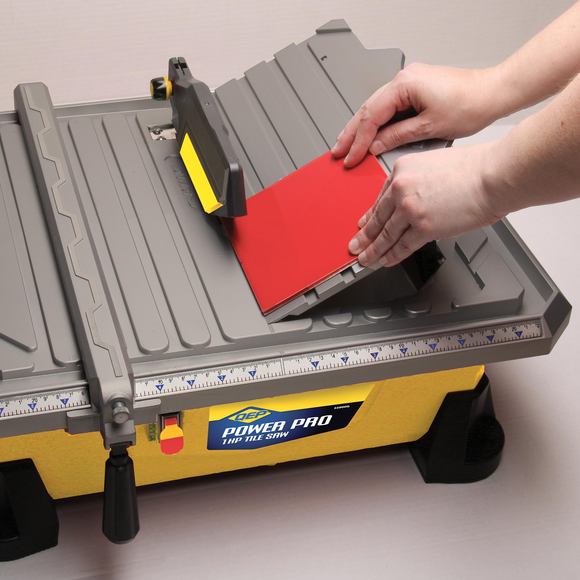 QEP 22900Q 1 HP Professional Tile Wet Saw - 7-Inch Diamond Blade for Porcelain, Ceramic & Stone Cutting - Perfect for Bathroom Remodeling, Kitchen Backsplash & Flooring Projects