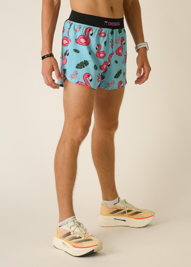 Men's Blue Flamingo Print 4