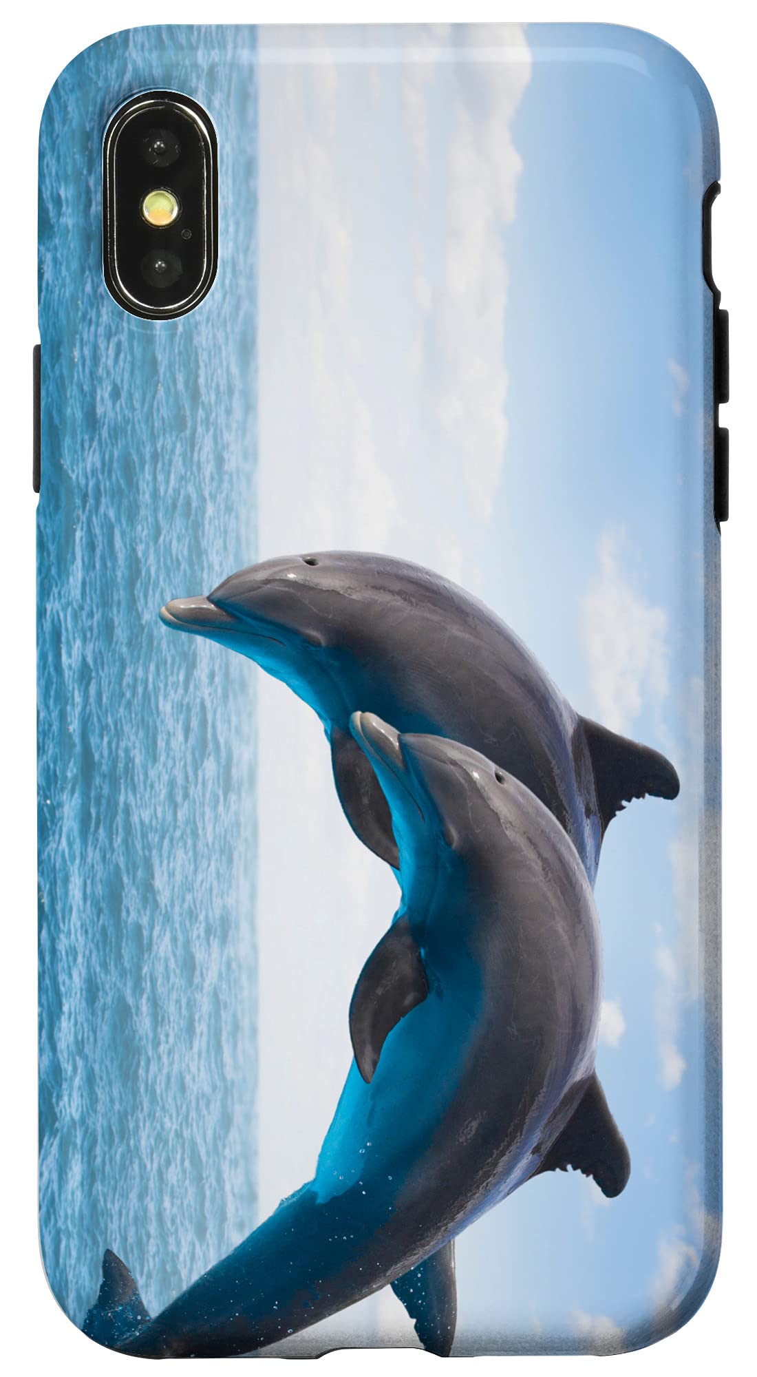 iPhone X/XS Waterproof Case with Dolphin Design - Perfect for Swimming, Beach & Outdoor Activities