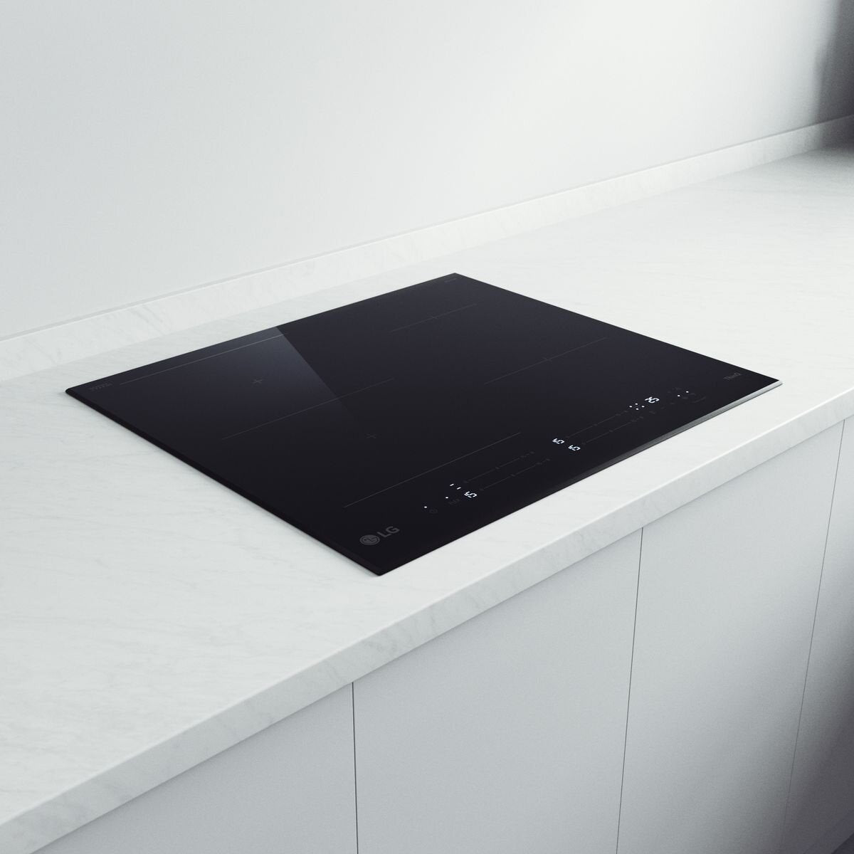 LG 60cm Series 7 Induction Cooktop with 4 Zones & Flexi Zone - BCI607T4BG - Perfect for Home Kitchen, Restaurant & Commercial Cooking