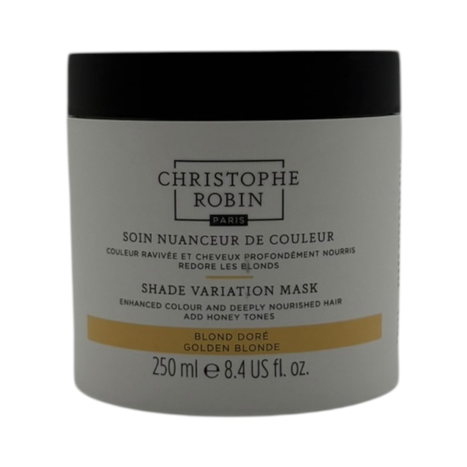 Christophe Robin Shade Variation Mask for Golden Blonde Hair - 8.4 oz | Toning & Color-Correcting Treatment for Blonde Highlights - Perfect for Salon-Quality Results at Home