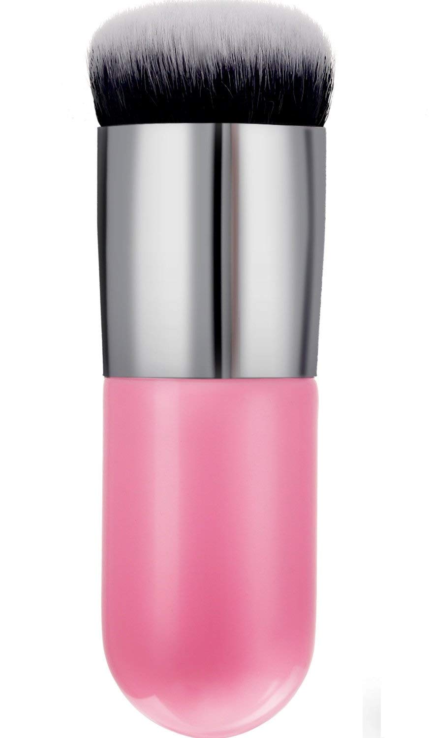 Khelni Makeup Cosmetic Face Powder & Foundation Blush Brush Set - Premium Pink Makeup Brush for Flawless Foundation & Blush Application | Perfect for Daily Makeup & Professional Makeup Artists