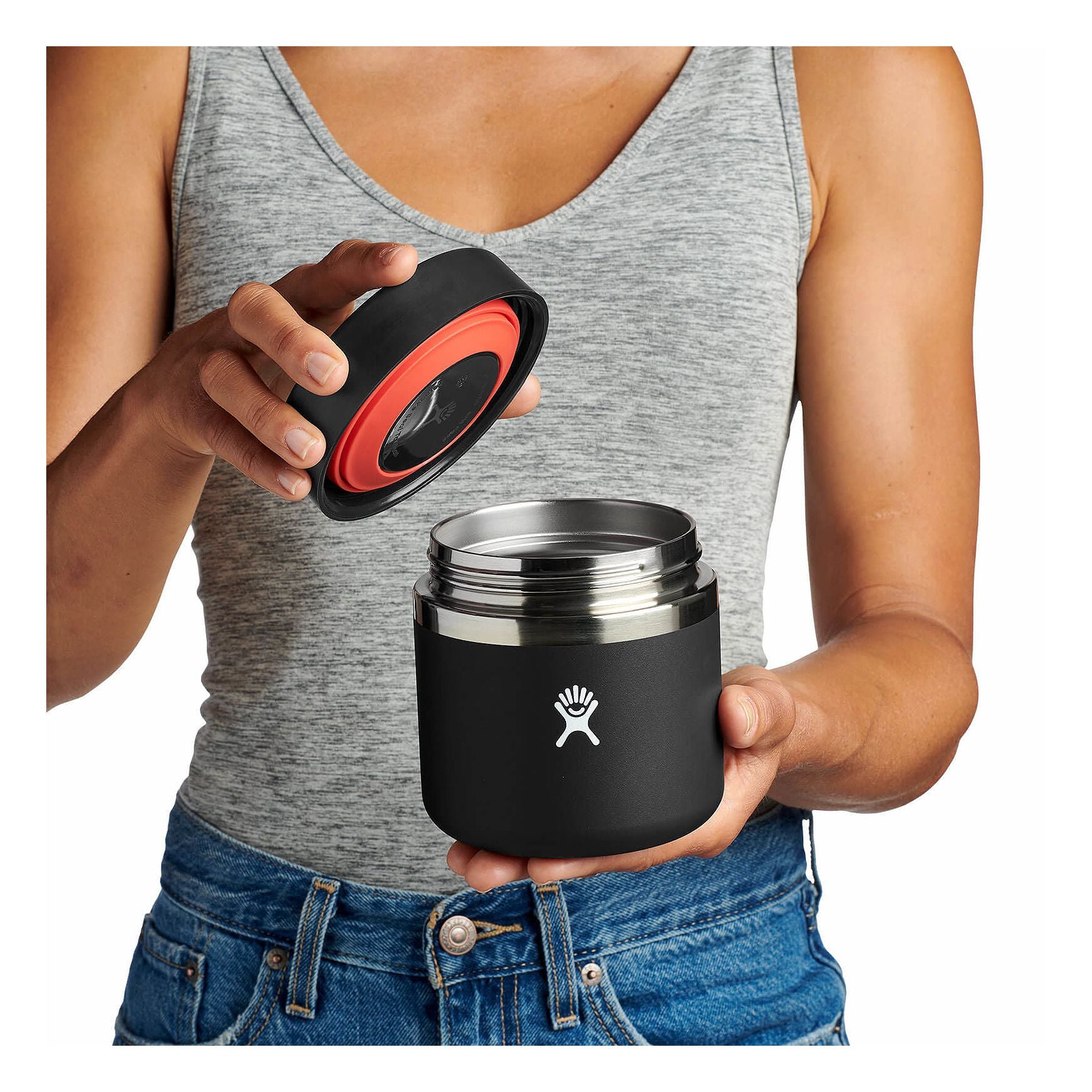 Hydro Flask 20 oz Insulated Food Jar - Leak-Proof Stainless Steel Thermos for Hot & Cold Meals - Perfect for Hiking, Camping, and Office Lunch