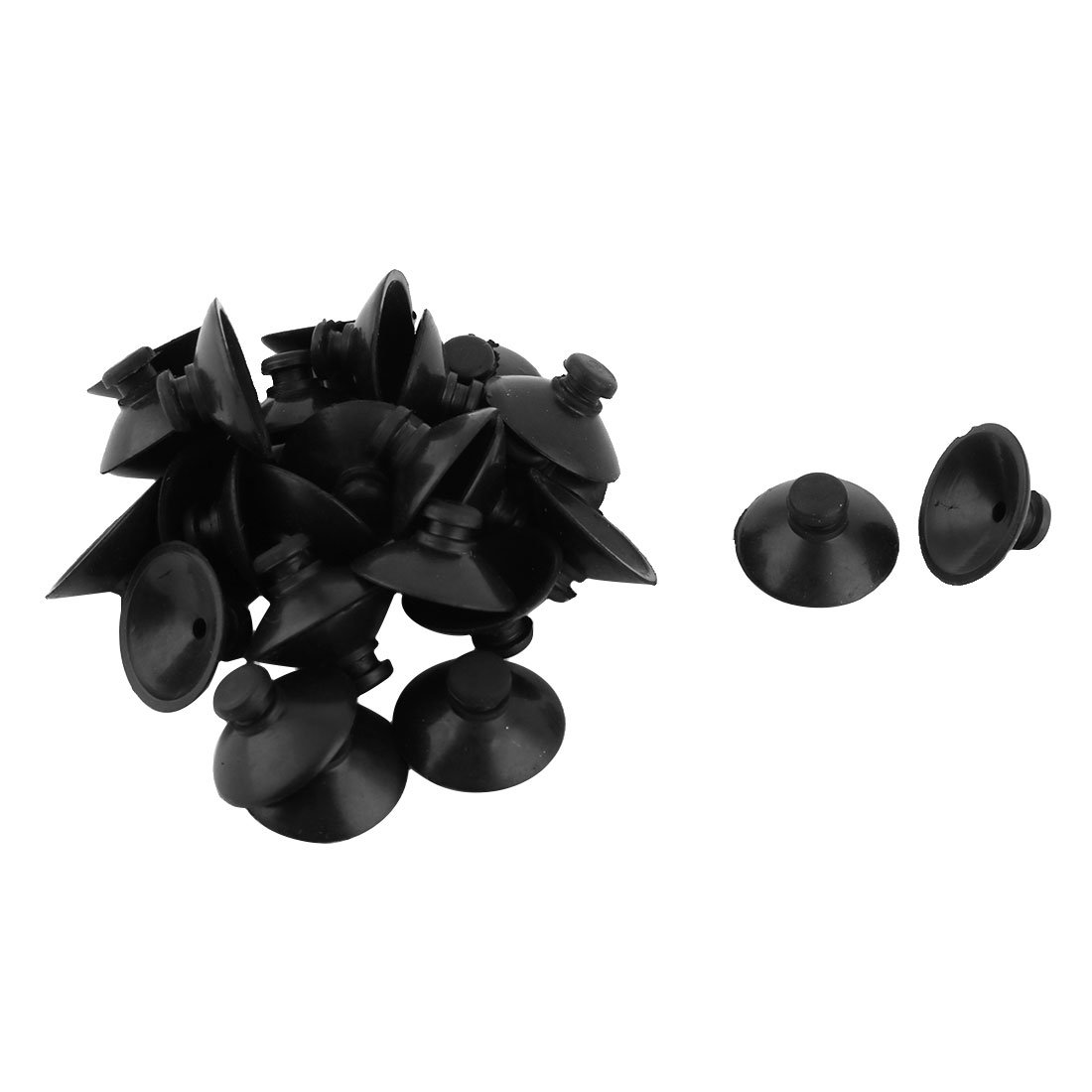 uxcell 20mm Dia Rubber Water Pipe Air Tube Hose for Aquarium Fish Tank - 30 Pcs with Suction Cups | Perfect for Air Pumps, Hydroponics & DIY Plumbing Projects