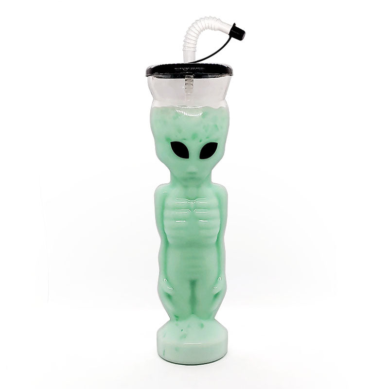 BarConic® Alien Party Yard Cup with Lid and Straw - 27 oz Large Insulated Tumbler for Outdoor Events, BBQs, and Summer Drinks
