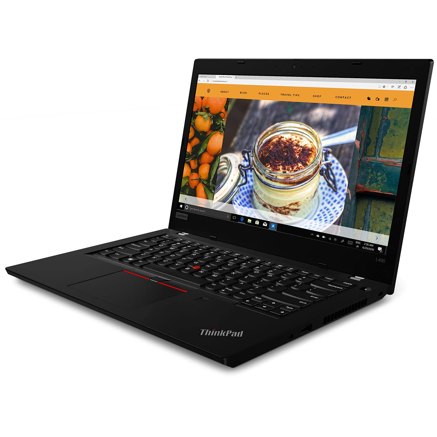 Lenovo ThinkPad L490 14-inch Business Laptop - Intel Core i5-8265U, 8GB RAM, 256GB SSD, Windows 10 Pro (Certified Refurbished) - Perfect for Remote Work, Office Productivity & Business Travel