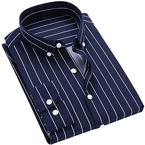 Striped Navy Blue White