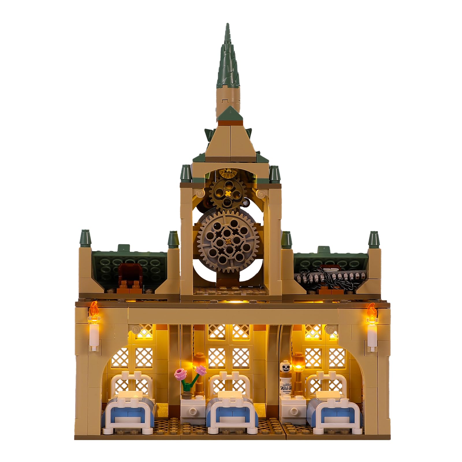BRIKSMAX LED Lighting Kit for Lego Hogwarts Hospital Wing 76398 - Compatible with Lego Harry Potter 76398 (Lego Set Not Included) - Perfect for Display, Night Light, and Harry Potter Themed Decorations