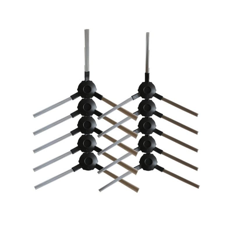 10pcs Vacuum Cleaner Side Brushes Compatible with Blaupunkt Bluebot BPK-VCBB1XS - Replacement Brushes for Robotic Vacuum Cleaner Parts & Accessories - Perfect for Hard Floors, Carpets & Pet Hair Cleaning