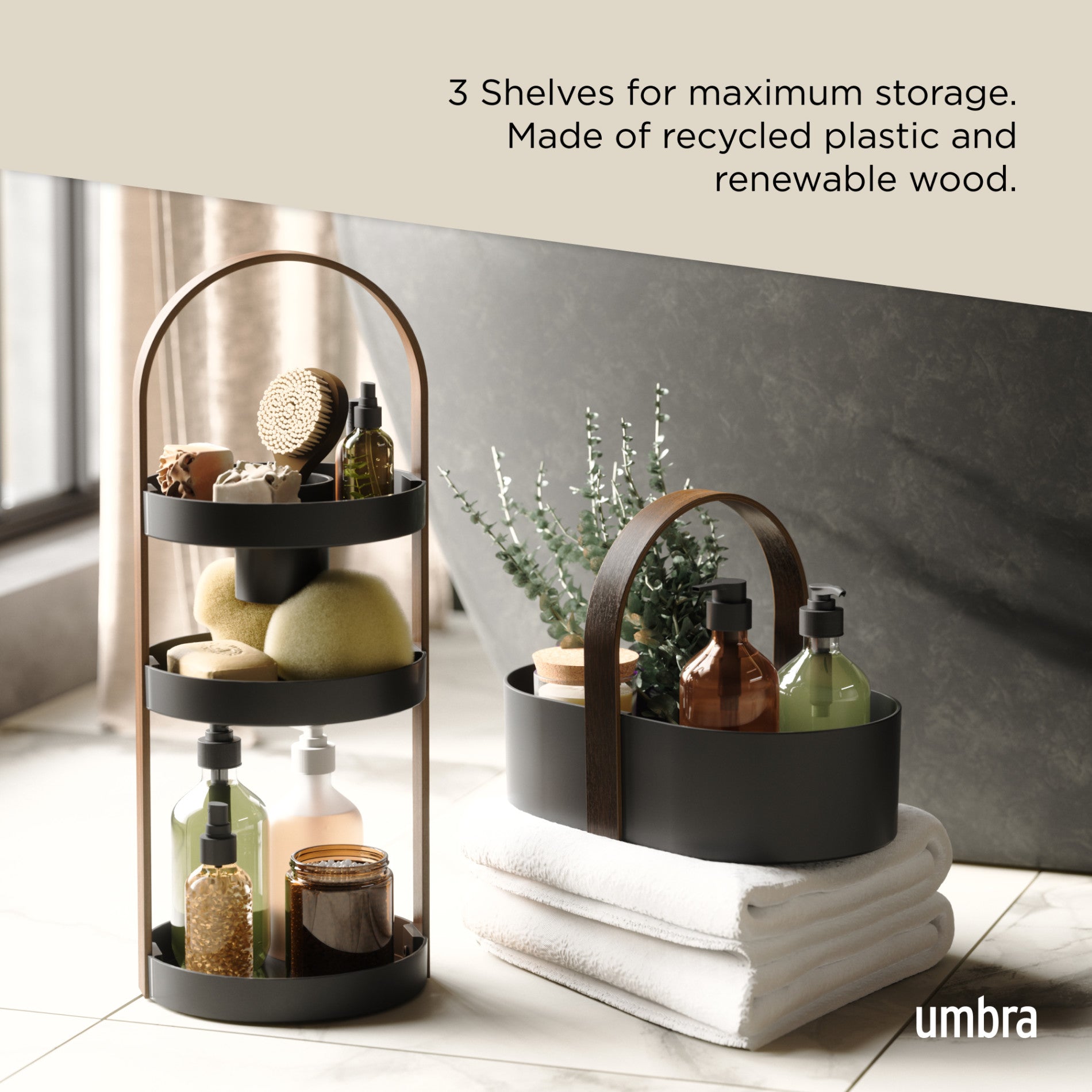 Bellwood Cosmetic Organizer - Acrylic Makeup Storage Case with Drawers for Vanity, Bathroom & Travel - Perfect for Organizing Lipsticks, Brushes and Beauty Products