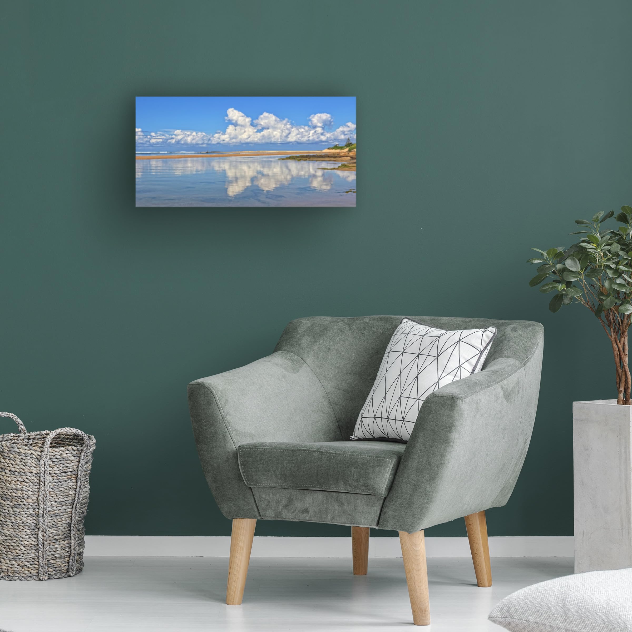 Trademark Fine Art 'Under His Cloud' Canvas Wall Art by Beata Czyzowska - Stunning Landscape Painting for Living Room, Bedroom & Office Decor
