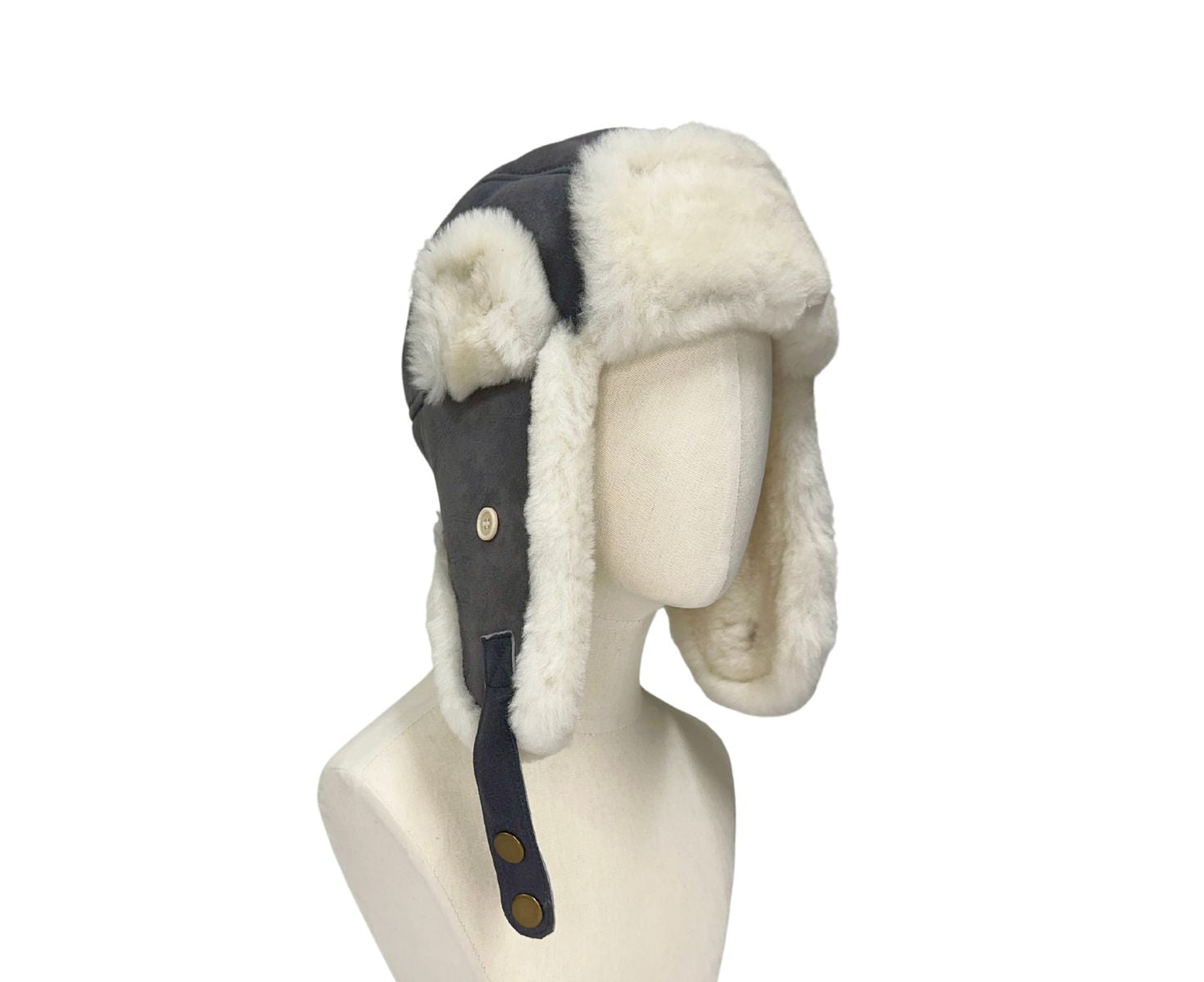 Premium Genuine Sheepskin Hunters Hat for Men & Women - Warm Winter Outdoor Hunting Cap for Cold Weather Adventures