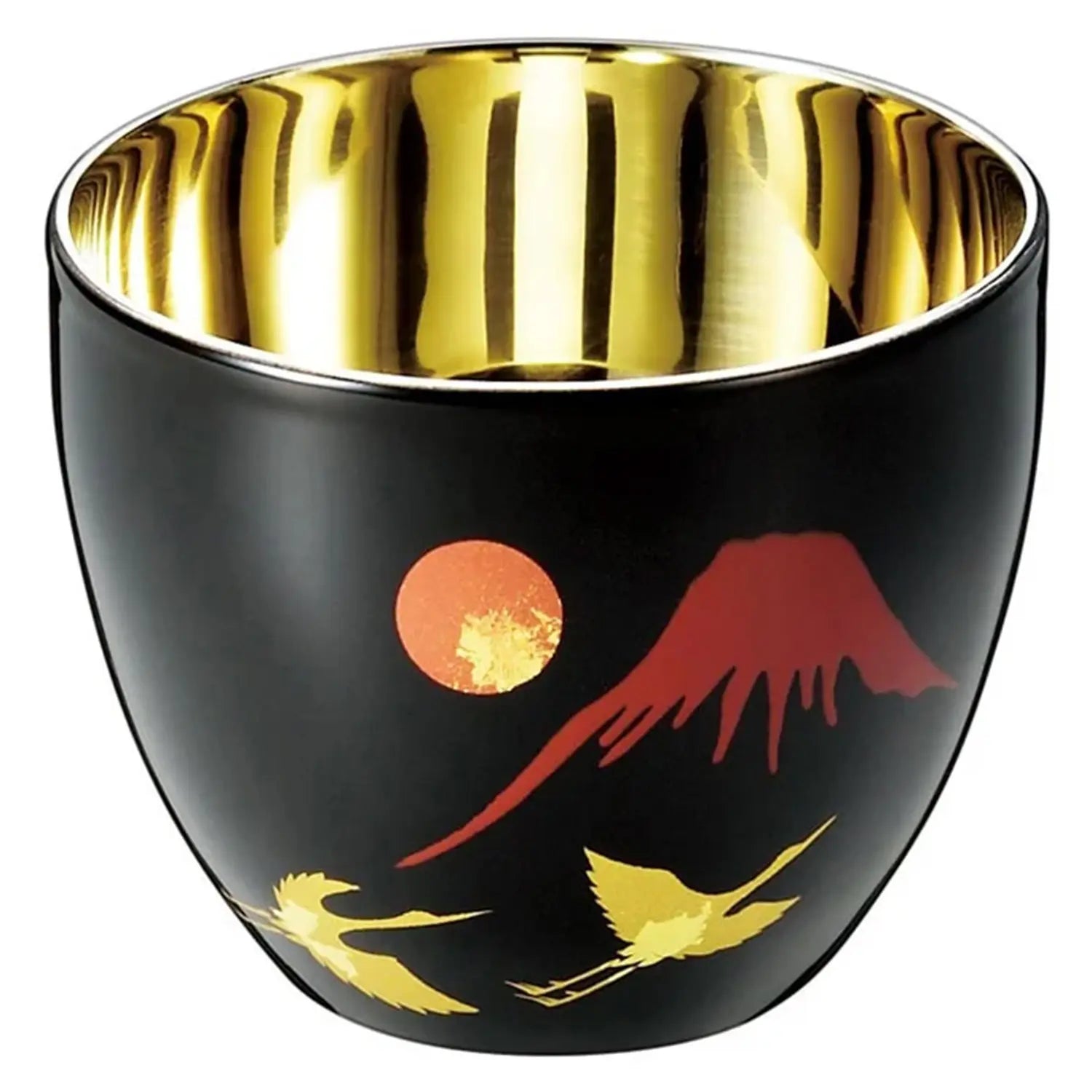Asahi Akafuji 70ml Stainless Steel Double Wall Sake Cup - Insulated Japanese Guinomi for Hot & Cold Drinks - Perfect for Sake, Tea, and Cocktails at Home or Restaurant