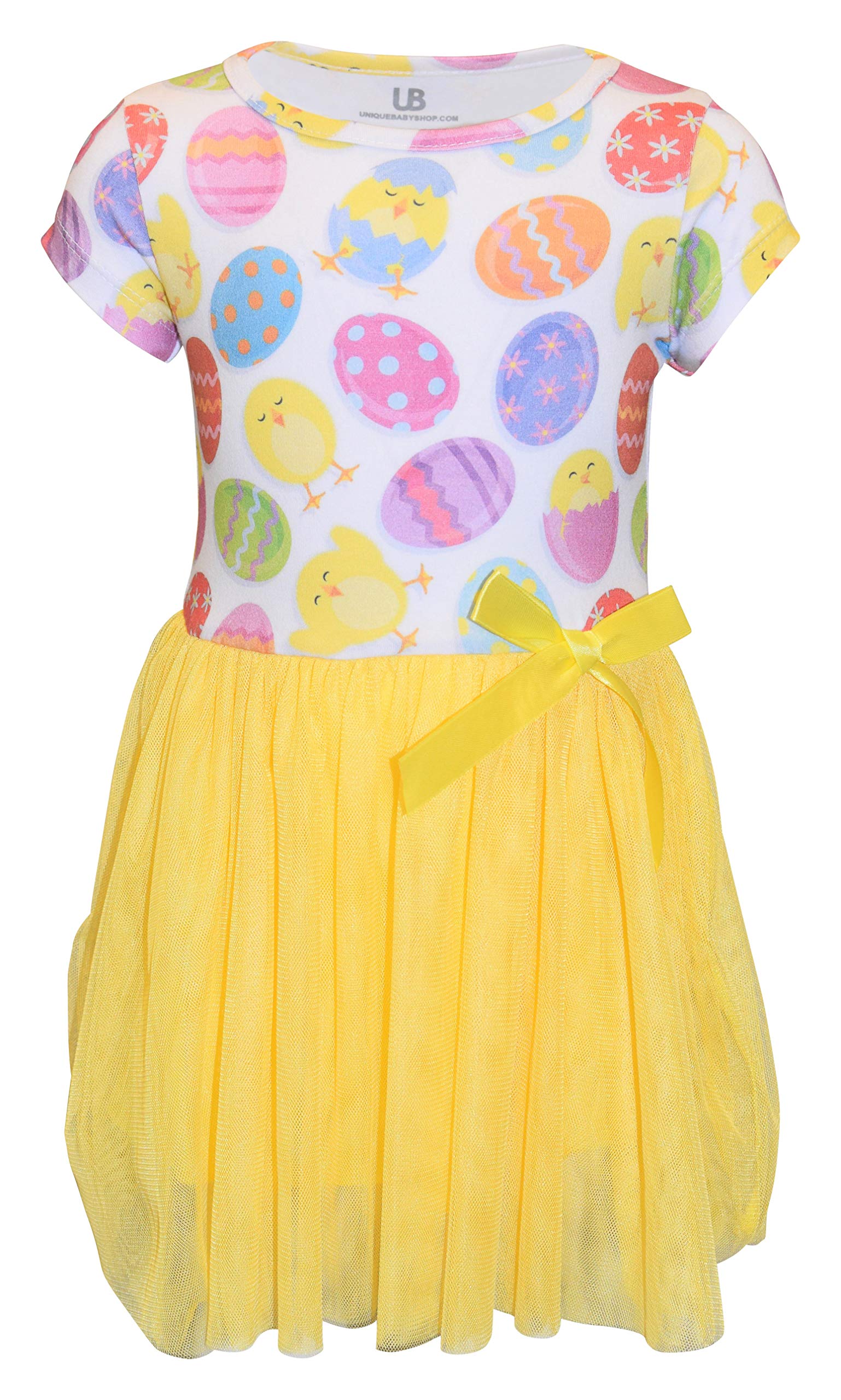 Easter Tutu Dress for Baby Girls - Adorable Chick Egg Hunt Outfit for Spring & Easter Celebrations