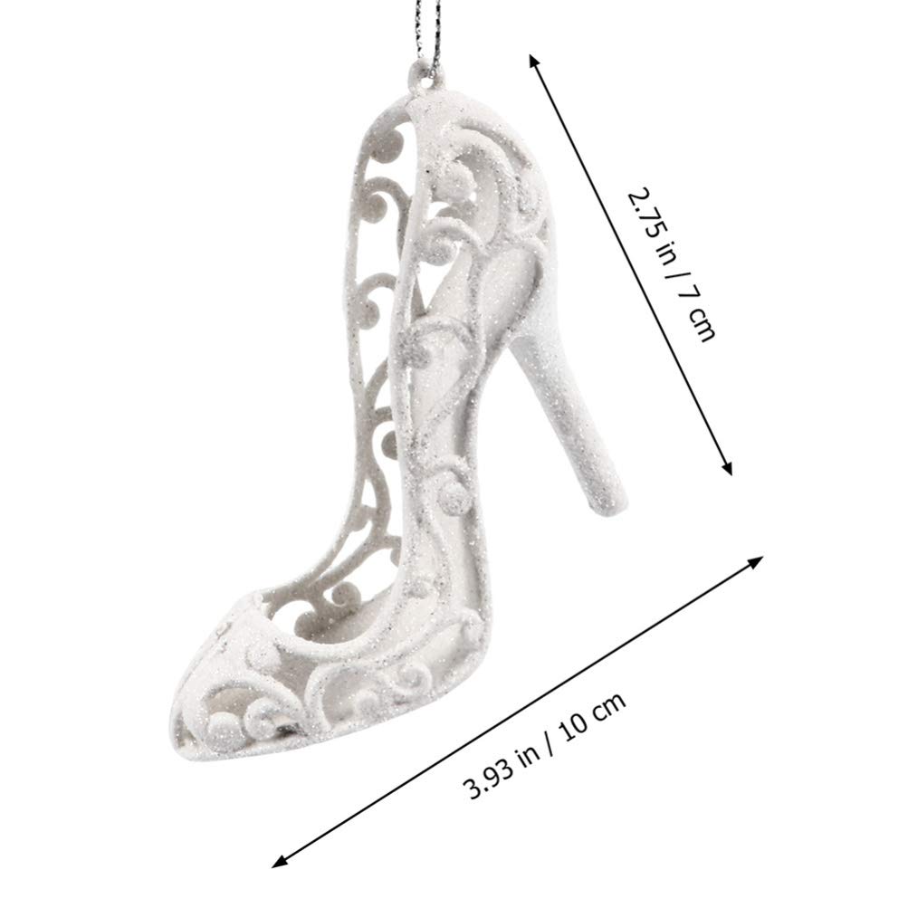NUOBESTY 12Pcs High Heel Shoe Hanging Ornaments - Elegant Wedding Party Decorations, Birthday Table Centerpieces, Candy Serving Favors for Bridal Showers, Bachelorette Parties & Special Events