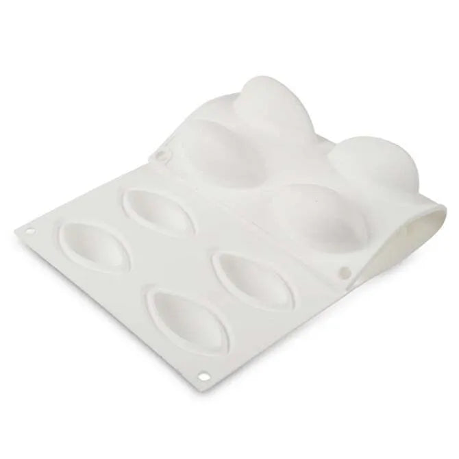 Quenelle 24-Cavity Silicone Mold for Baking, Chocolate, Candy, Soap & Resin - Perfect for DIY Crafts, Desserts, and Homemade Treats