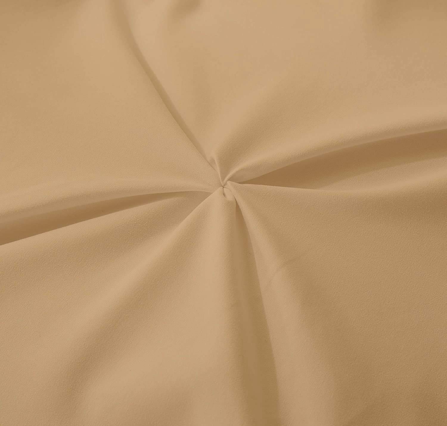 All-Season Queen/Full Size Sage Green Quilted Pinch Pleated Comforter - 1000 TC Cotton, Ultra Soft & Breathable - Perfect for Bedroom, Guest Room, Dorm (Comforter Cover Not Included)