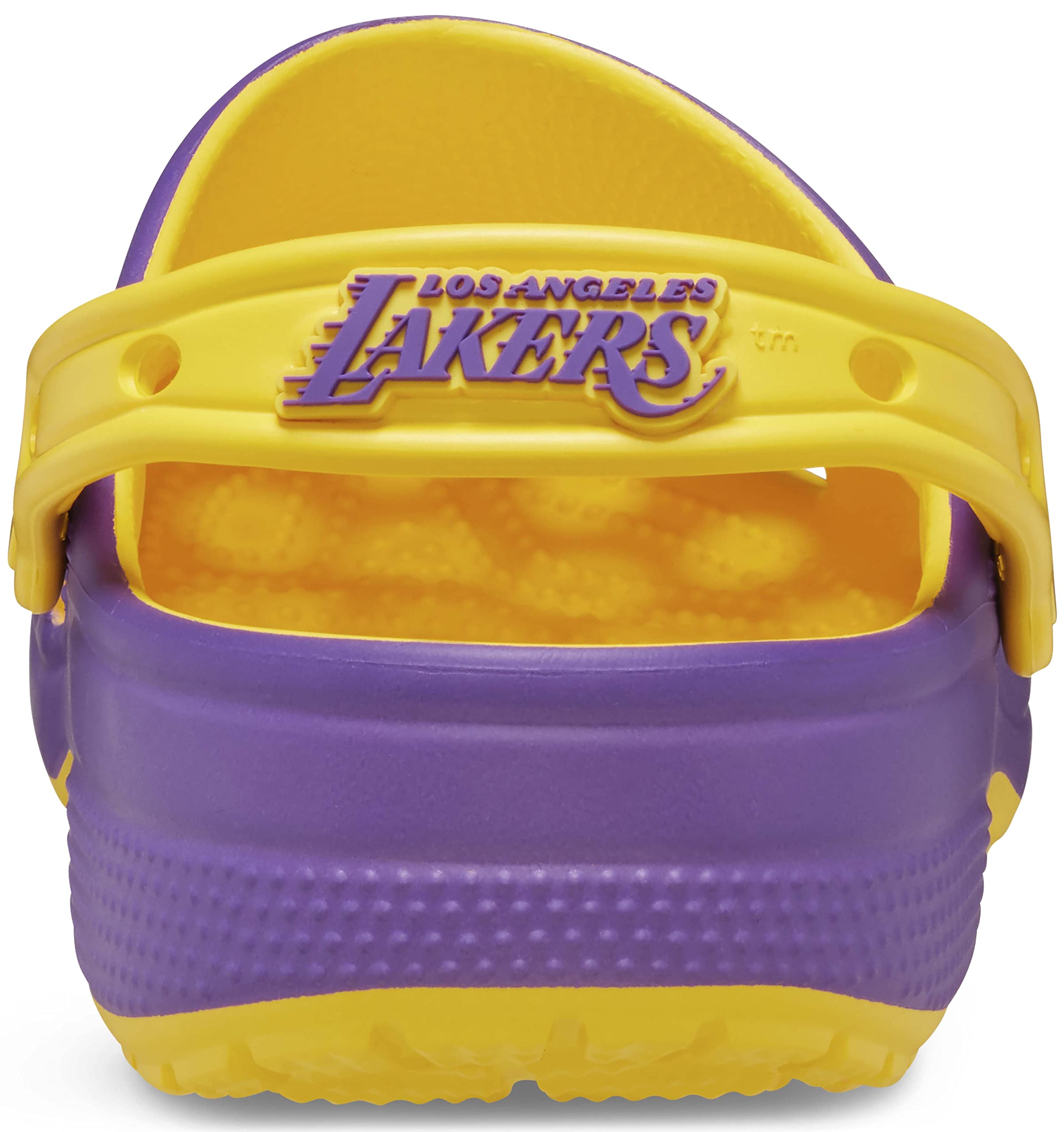 Crocs Unisex NBA Los Angeles Lakers Classic Clog Shoes - Comfortable Slip-On Casual Footwear for Men & Women - Perfect for Home, Beach, Pool & Outdoor Activities