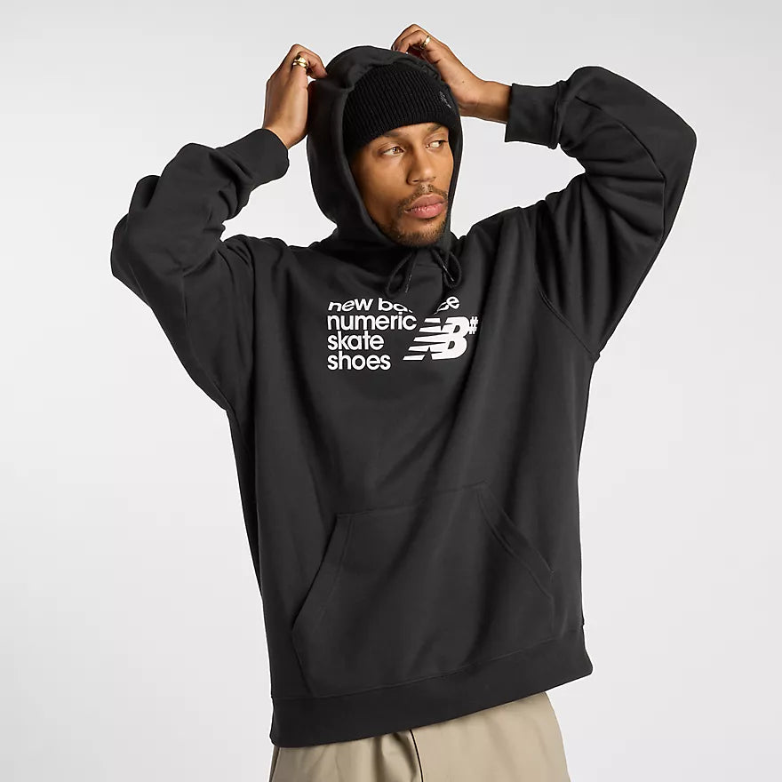 New Balance Numeric French Terry Hoodie for Men - Comfortable & Stylish Pullover Sweatshirt - Perfect for Skateboarding, Gym & Casual Wear