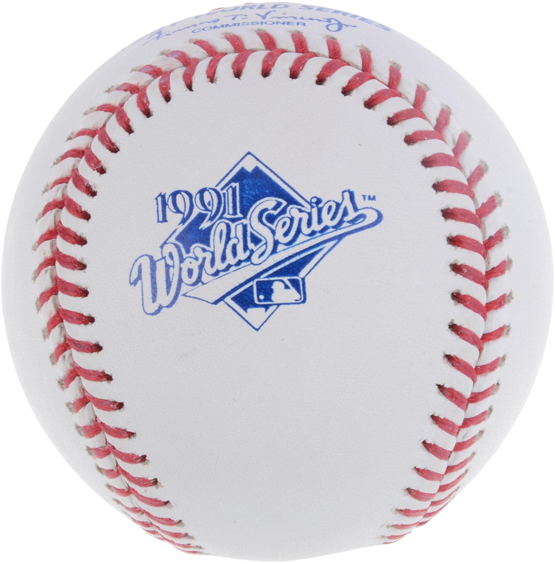 1991 MLB World Series Official Baseball - Authentic Collectible Sports Memorabilia for Baseball Fans & Gift Ideas - Perfect for Display, Collecting, and Special Occasions
