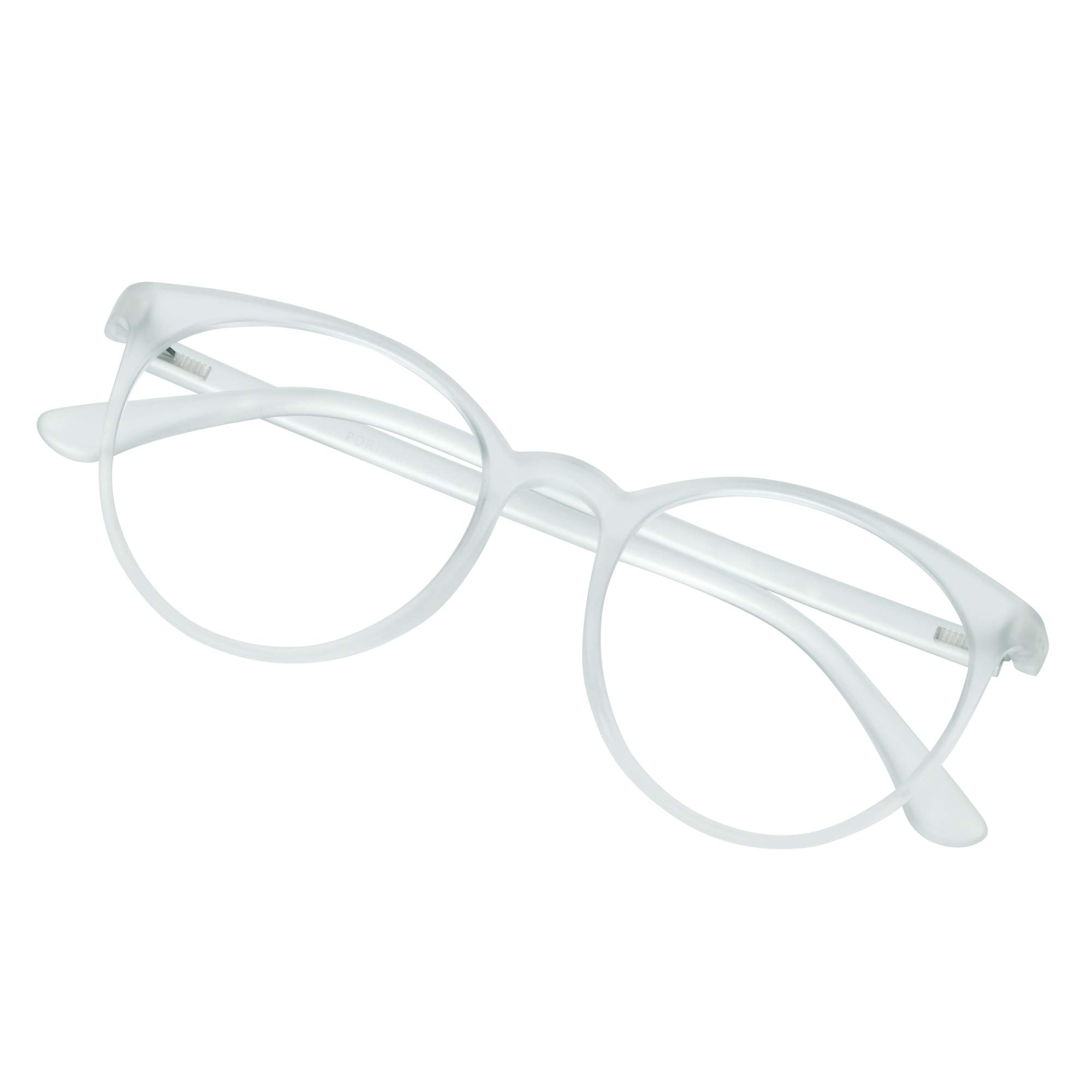 VisionGlobal Blue Light Blocking Glasses for Women & Men - Anti Eyestrain Computer Glasses with Stylish Oval Frame - Perfect for Screen Time, Gaming, Reading & Office Work