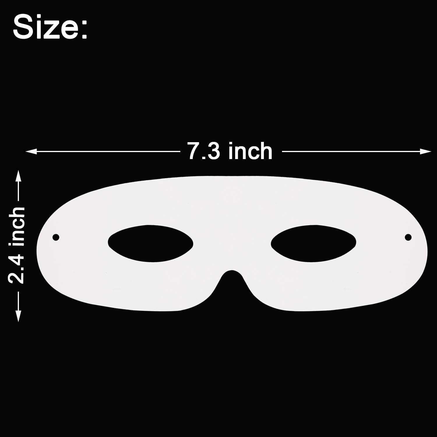 80-Pack White Die-Cut Mardi Gras Mask Craft Paper - DIY Masquerade Masks, Blank Eye Masks for Kids, Party Decorations & Costume Accessories - Perfect for Carnival Celebrations, School Projects & Halloween Costume Making