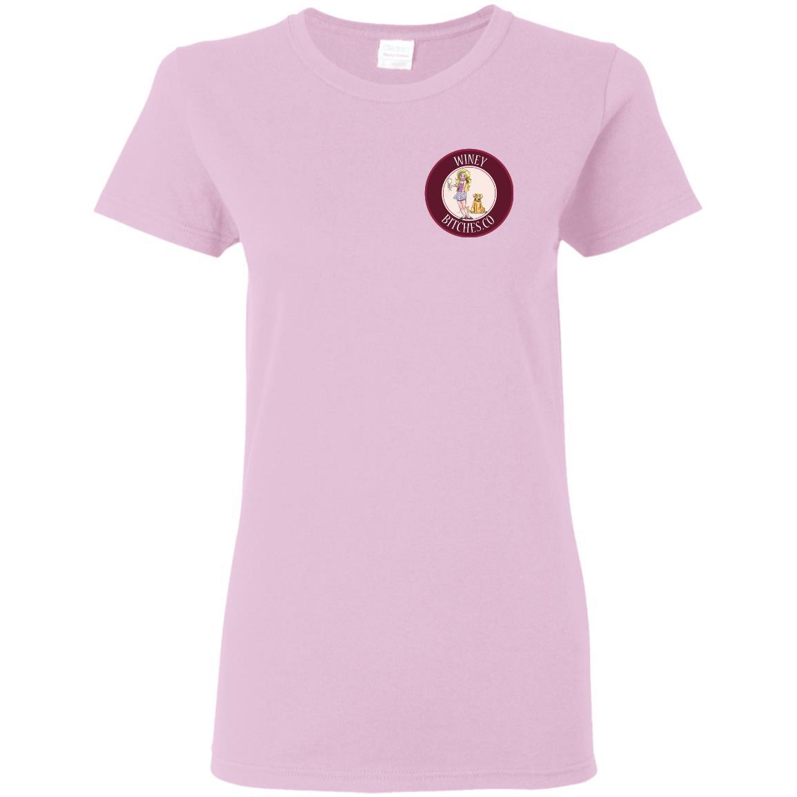 Funny Count Me In Ladies T-Shirt for Wine & Dog Lovers | Hilarious Gift for Women | Perfect for Wine Parties & Pet Lovers