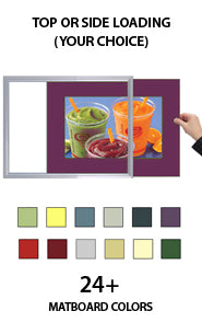 13x19 Designer Beveled Slide-In Picture Frames for Posters - Set of 3 Wide Matboard Displays | Perfect for Home Decor, Office Art & Gallery Exhibitions