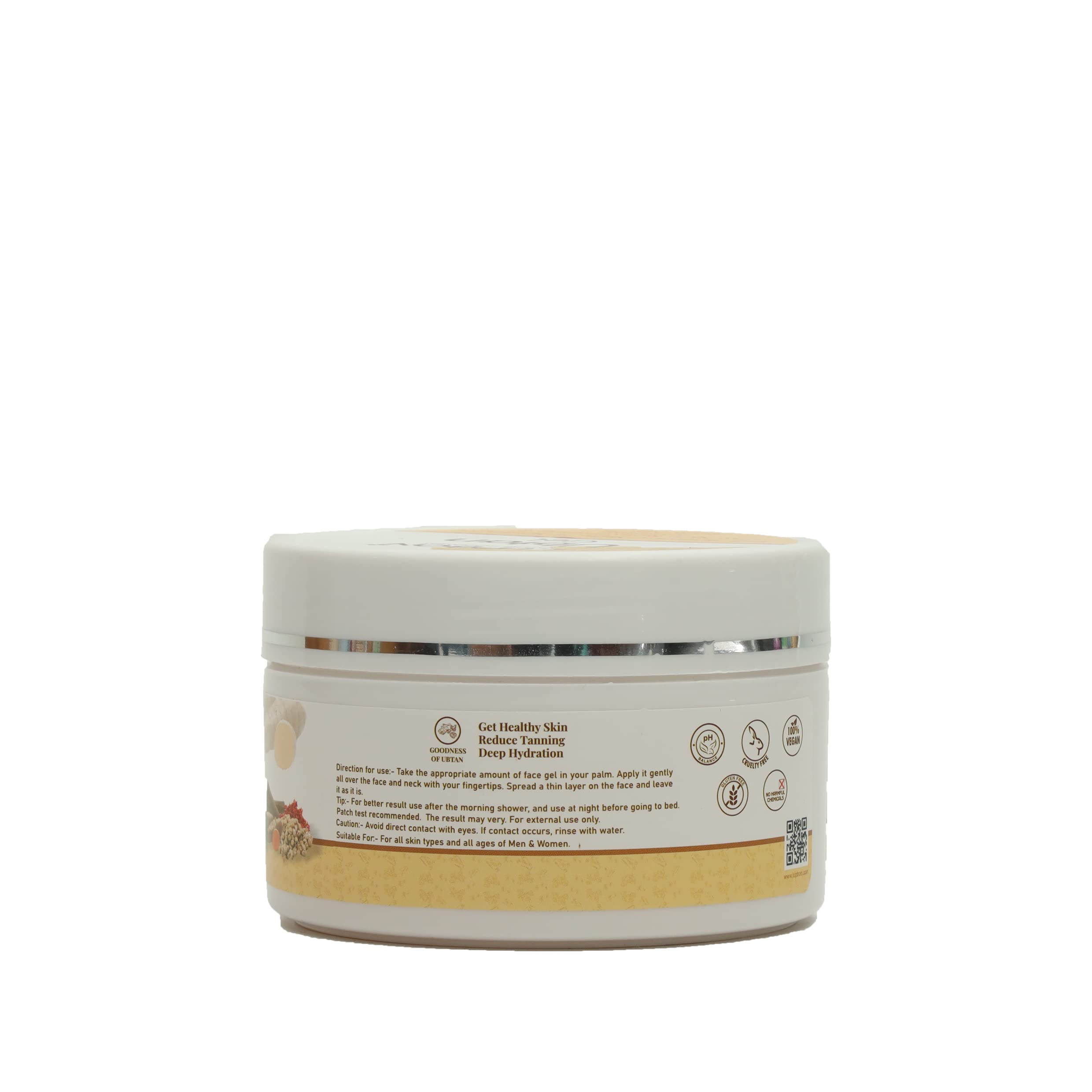Ubtan Gel (250g) - Natural Skin Brightening & Exfoliating Face Wash for Glowing Complexion | Perfect for Daily Skincare Routine & Acne Treatment