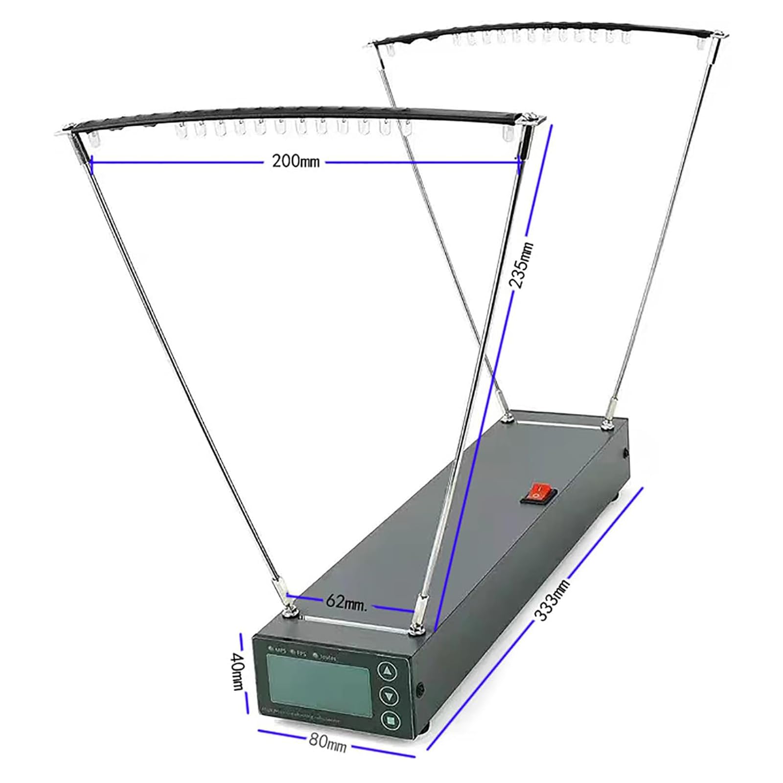 High Accuracy Precision Ballistic Chronograph - Shooting Speed Tester 1-2000MPS (5-6500FPS) with Less Than 1% Error - Perfect for Archery, Airsoft, and Firearms Velocity Testing