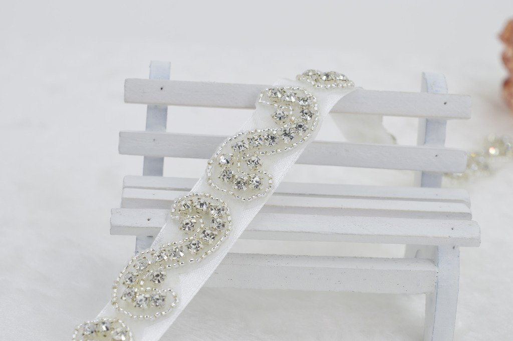 Bridal Sash with Crystals & Rhinestones - Wedding Belt for Bride